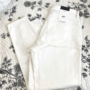 Banana Republic white skinny jeans